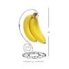 Hds Trading Chrome Plated Steel Scroll Collection Banana Holder ZOR96061